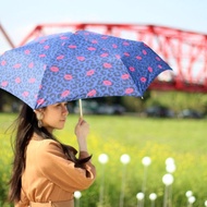 超輕防風抗UV自動傘 - 豹紋X紅唇