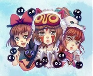 Camilla d’Errico  / 親筆簽名 Ghibli Gals 限量art print 宮崎駿 籠貓 千與千尋