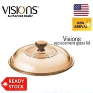 Visions Cover See-Through Amber Colour Glass Replacement Lid for Visions Cookware(Sold Separately Pe