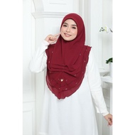 SARUNG AZIZA KAIN HEAVY CHIFFON IRONLESS 3LEAYER NEW COLLETION