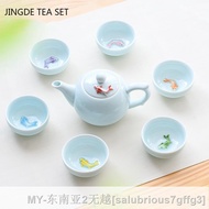 【hot】♕ Small Teacup Set Pot and Cup Chinese Ceremony Supplies Teaware Gifts