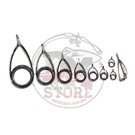 Ring guide k series non fuji white - ring guide set galatama spininng
