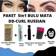 DD-CURL Russian 5-in-1 Eyelash Extension Package by Ertika Eyelash High Quality