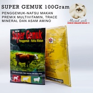 SUPER GEMUK 100gr - Penggemuk sapi - obat gemuk sapi kambing kuda