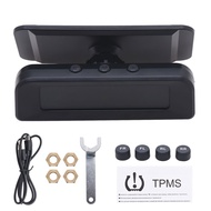4 Types Solar/USB Powered Tire Pressure Monitoring System Tire Temperature Monitor Car TPMS Auto Sec