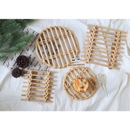Asthetic photography rattan mat