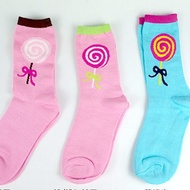 [Amiss] Middle Cotton Socks-Sweet Candy (3 Colors) B703-12