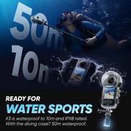 Insta360 Official  X3 Invisible Dive Case 50M 全新原廠全隱形防水潛水殼 🤿