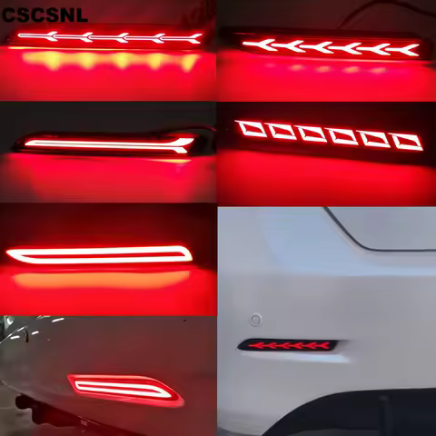 Car LED Rear Bumper Reflector Brake lamp For Toyota RAV4 Harrier Sienna EZ Alphard Aygo Mark X Lexus