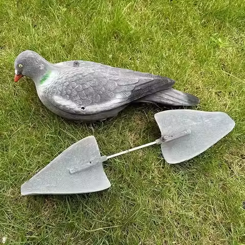 Rotating Wing Dove Decoy Artificial Pigeon Model Statue Realistic Dove Decor Pigeon Decoration for C