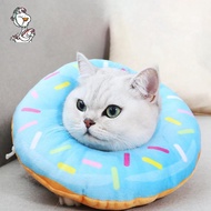 Cat Cone Collar Soft Cat Recovery Collar Spay Cones to Stop Licking Cute Donut E Collar