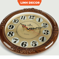 Đồng Hồ Treo Tường Cỡ Lớn 36cm Mã T22 Kim Trôi Trang Trí Nhà Cửa - Đồng hồ treo tường Linh Decor