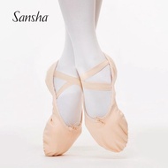 Sansha Adult Professional Ballet Shoes Durable Canvas Split Suede Sole Ballet Slippers for Lady Men Girl Dance Shoes NO.8C