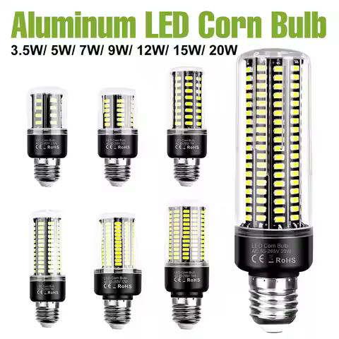E27 LED Light Bulb E14 Corn Lamp B22 Ceiling Chandeliers 3.5W 5W 7W 9W 12W 15W 20W Cool/Warm White N