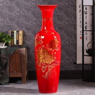 Jingdezhen Ceramic Large Vase Living Room Floor Hotel Ornaments TV Cabinet Large Vase Decoration Z6H5