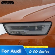 For Audi Q2 Q3 F3 8U Q5 Q7 4M Q8 SQ2 SQ5 SQ8 RSQ3 RSQ8 Car Headlight Tint Smoked Black Protective Fi