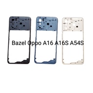 Bazel Oppo A16 . A16S . A54S . Bezel Frame Tulang Tengah Penutup Mesin Handphone HP