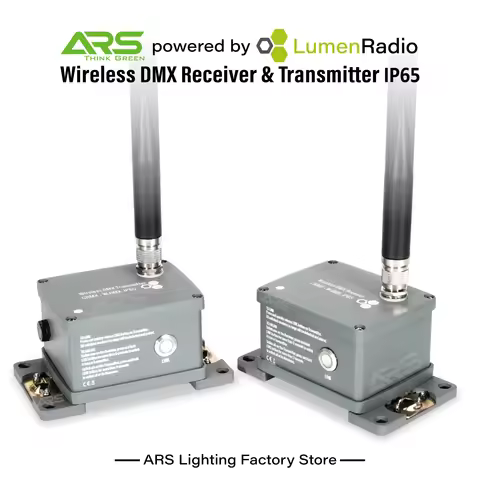 IP65 Wireless DMX512 Transmitter Receiver Powered by Lumenradio for Indoor Outdoor lighting Wedding 