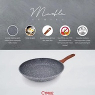 Cypruz Fry Pan Marble Induction 18 cm,20 cm,22cm,24cm,26cm,28cm premium