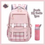 Women's Backpack for Elementary School, Middle School, K0rean XN1 Motif, Free My B0ttle, Cute