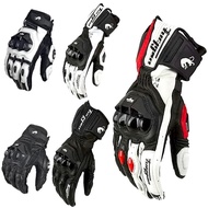 【2025NEW】Motorcycle Gloves Black Racing Genuine Leather Motorbike White Road Riding Team Glove Summe