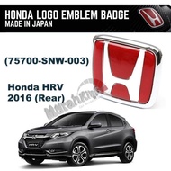 Honda HRV 2016 REAR Car Logo Emblem 75700-SNW-003 (113mm x 92mm)