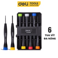 Bộ Tua Vít Đa Năng Deli Nhiều Màu Sắc Dễ Phân Biệt Sử Dụng Cho Nhiều Kích Cỡ Sửa Đồng Hồ Linh Kiện -