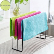uloveremn High Quality Iron Towel Rack Kitchen Cupboard Hanging Wash Cloth Organizer Drying Rack SG