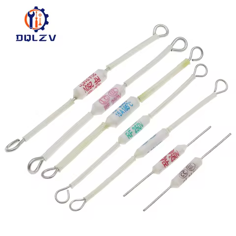 RF 250V 10A 15A 20A 250V Ceramic temperature fuse 130/155/165/185/216/230/240C Degrees Thermal Fuse 