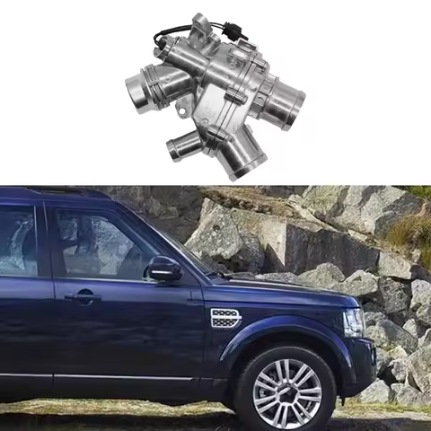 LR117568 C2Z29980 AJ814048 Engine Coolant Thermostat for Land Rover Discovery, 3.0L, 2017-2020 Auto 