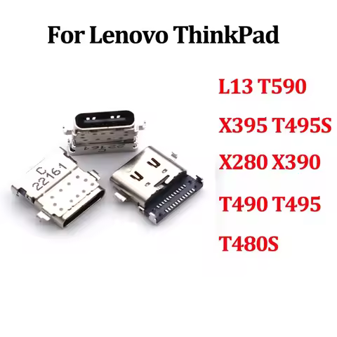 1-20Pcs For Lenovo ThinkPad L13 T590 X395 T495S X280 X390 T490 T495 T480S USB Charger Charging Port 