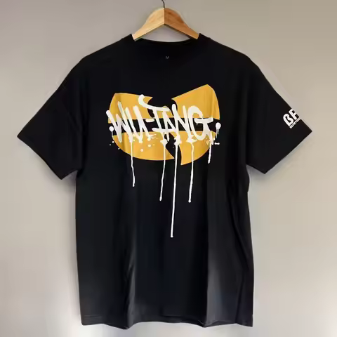 Wu.Tang.Clan T-shirt Streetwear Trendy Cotton Oversized Unisex Fashion Vintage Hip Hop Print T-shirt