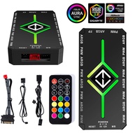 1 To 9 Ports 3 In 1 Pwm Fan Hub Sata Power Supply Pwm Magnetic Fan Hub Splitter Pwm & Argb Hub Split