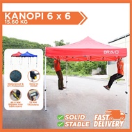 Bravo Canopy Kanopi 6x6 Canopy Canvas Khemah Niaga 6x6 Khemah Pasar Malam Khemah Pasar Tani Khemah M