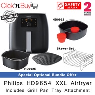 Philips HD9654 XXL Air Fryer. **Grill Pan Tray Attachment Included**. Original Philips SG. 2 Years W