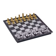 TOBIE International Chess, Plastic Magnet Magnetic Chess Set, Portable 25/32cm Chessboard Portable F