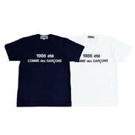 CDG1986 Logo Round Neck Short Sleeve T-Shirt - Official Merchandise (Alphabet, Sizes: S, M, L, XL; C