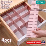 Drawers Divider Organizer Storage 4pcs/Pack Adjustable Shelves Household Free Combination Partition Space Saver 47cm*7cm