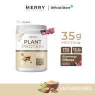 Merry Plant Protein โปรตีนพืช 5 ชนิด: สูตรสร้างกล้ามเนื้อ โปรตีน 35 กรัม D-Ribose นำเข้าจาก USA [ 10