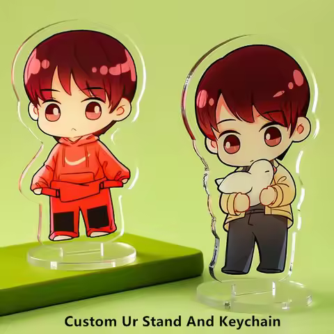 Wholesale Custom Acrylic Desktop Stand Cute Anime Cartoon Figures Photo Standing Desk Standee Fashio