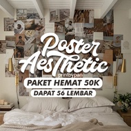 (50K) Aesthetic Wall Poster Wallpaper A4/ A5/ A6 - Wall Decor Bedroom Wall Decoration - Aesthetic Wa