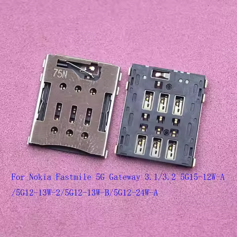 2-50Pcs Sim Card Reader Tray Slot Connector Plug Router Wifi For Nokia Fastmile 5G Gateway 5G15-12W-