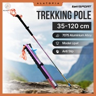 TaffSPORT Folding Hiking Stick Trekking Pole 7075 Aluminum 120cm - 7075