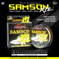 Senar PE SAMSON X12 100 300 400 500 600 Meter Relix Nusantara PE 1 1.5 2 2.5 3 4 5 6 8 10 Rainbow PE