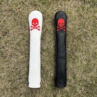 Golf Club Putter Cover Head Cover Golf Pointing Rod Skull Direction Indicator Rod Cover PU Leather P