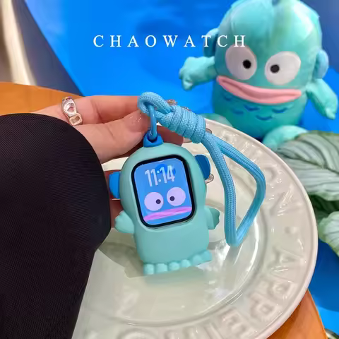 In Stock Sanrio Hangyodon Strap Protector Case Soft Silicone Case For Apple Watch Series 11 10 9 8 7