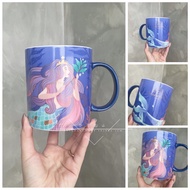 Taiwan Starbucks Cup 2021 Limited 23th Anniversary Blue Purple Goddess Mermaid Coffee Cup Ceramic Mug