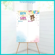 Fine Gender Reveal Games for Guests Baby Shower Reveal Games Gender Voting Poster
