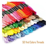 (50 pcs) colorful cross Stitch thread embroidery thread