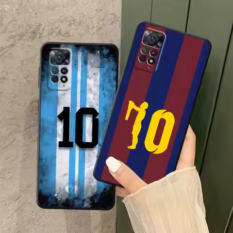 Cool Football Number Phone Case Xiaomi For Redmi 9 9A 9i 9C 9T 10 2022 10C 10A 12 12C 13C 14C K40 Pr